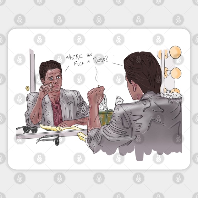Boogie Nights: Where the F is Ringo Sticker by 51Deesigns